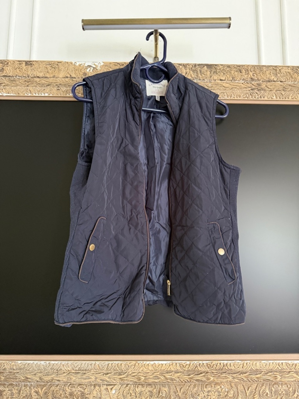 Cambridge Dry Goods Quilted Navy Blue Vest